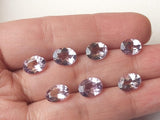 8x6mm Pink Amethyst Oval Cut Stone, Loose Natural Pink Amethyst Faceted Gemstone