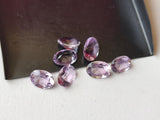 9x7mm Pink Amethyst Oval Cut Stone, Loose Natural Pink Amethyst Faceted Gemstone