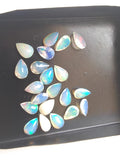 5x8mm Ethiopian Opal Pear Cut Stone, Faceted Pear Fire Opal For Jewelry, 0.45CTW