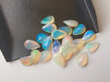 5x8mm Ethiopian Opal Pear Cut Stone, Faceted Pear Fire Opal For Jewelry, 0.45CTW