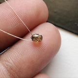 3.7x2.7mm Brown Diamond Drop Bead, 0.21 Cts Natural Brown Faceted Tear Drop