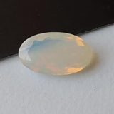 7.7x13mm Huge Ethiopian Opal, Oval Faceted Opal, Fancy Cut Faceted 1.60 Cts