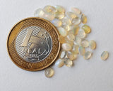 4x6mm Ethiopian Opal Oval Cut Stone, Natural Opal Faceted Opal Stone, Fire Opal