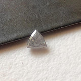 3.1mm Conflict Free Salt Pepper Triangle Rose Cut Trillion Loose Diamond-PAD24