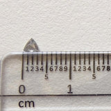 3.1mm Conflict Free Salt Pepper Triangle Rose Cut Trillion Loose Diamond-PAD24