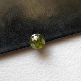 Rare Green Rose Cut Diamond Cabochon Loose Conflict Free Diamond for Ring