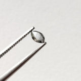 Salt Pepper Marquise Cut Diamond Loose Conflict Free Diamond, 5x3mm-PAD25