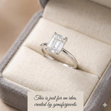 5x7mm Lab Grown Diamond Emerald Cut Loose Stone Eye Clean Gem for Jewelry - LGE2