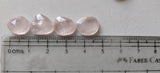 Natural Morganite Rose Cut 2 Pcs Peach Pink Faceted Flat Back Gemstones-PDG377