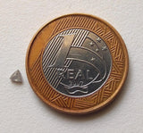 3.1mm Conflict Free Salt Pepper Triangle Rose Cut Trillion Loose Diamond-PAD24