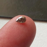 Conflict Free 4.1x2.6mm Salt Pepper Pear Cut Diamond Loose Diamond-PAD33