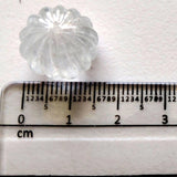 15.2mm Aquamarine Melon Beads, Huge Natural Aquamarine Carved Melon Beads-PPH65
