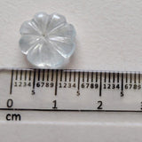 12.6mm Aquamarine Melon Beads, Huge Natural Aquamarine Carved Melon Beads-PPH67