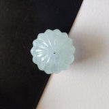 17.5mm Aquamarine Melon Beads, 1 Pc Huge Carved Melon Beads Natural Aquamarine