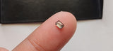 3.6x2.5mm Salt Pepper Emerald Cut Diamond Conflict Free Loose Diamond Ring