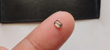 3.5x2.5mm Salt Pepper Emerald Cut Diamond, Conflict Free Loose Diamond Ring