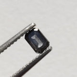 3.6x2.5mm Salt Pepper Emerald Cut Diamond Conflict Free Loose Diamond Ring