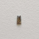 Salt And Pepper Tapered Baguette 4.2x2.4x2.1mm, Fancy Tapered Baguette Cut Ring