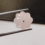 10mm Morganite Melon Beads, 1 Pc Pink Aquamarine Carved Melon Beads, Natural