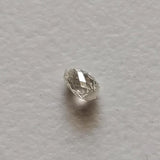 0.13Ct Faceted Diamond Teardrop, Double Drilled Briolette Bead (3.4x2.3mm )