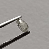0.13Ct Faceted Diamond Teardrop, Double Drilled Briolette Bead (3.6x2.3mm )