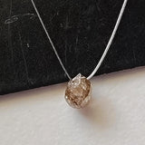 4.1x3mm Champagne Pink Diamond Briolette Faceted Teardrop Conflict Free Loose