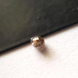 4.1x3mm Champagne Pink Diamond Briolette Faceted Teardrop Conflict Free Loose