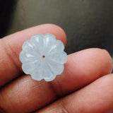 15mm Aquamarine Melon Beads, Huge Natural Aquamarine Carved Melon Beads-PPH66