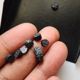 Natural Black Rough Disc Raw Black Diamond Tyre Bead Loose Diamond-PPKJ230