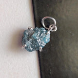 Blue Diamond Pendant Natural Diamond Necklace Charm Conflict Free Fine Jewelry