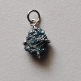 Blue Diamond Pendant Natural Diamond Necklace Charm Conflict Free Fine Jewelry