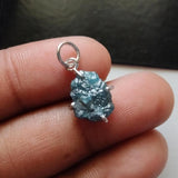 Blue Diamond Pendant Natural Diamond Necklace Charm Conflict Free Fine Jewelry