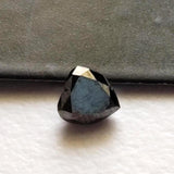 Black Rose Cut Diamond Heart Shape Natural Raw Diamond Faceted Cabochon Loose