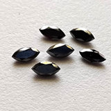 Black Rose Cut Diamond Marquise 6x3mm Natural Rough Diamond Faceted Cabochon