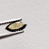 Black Rose Cut Diamond Marquise 6x3mm Natural Rough Diamond Faceted Cabochon
