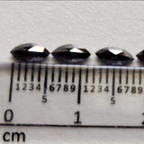 Black Rose Cut Diamond Marquise 6x3mm Natural Rough Diamond Faceted Cabochon