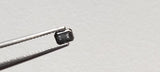 3.5x2.5mm Salt Pepper Emerald Cut Diamond, Conflict Free Loose Diamond Ring