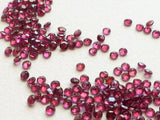 2.5mm Garnet Cut Stones, Faceted Pink Garnet Loose Gemstone, Garnet Rose Cut Gem