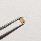 Cognac Brown Baguette Diamond, Rare 3x2mm Champagne Baguette Cut Rectangle