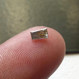 Salt And Pepper Tapered Baguette 4.2x2.4x2.1mm, Fancy Tapered Baguette Cut Ring