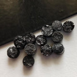 Natural Black Rough Diamond Disc Raw Black Diamond Tyre Bead Loose Diamond