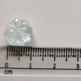 12mm Aquamarine Melon Beads, 1 Pc Huge Carved Melon Beads Natural Aquamarine