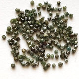 2-2.5mm Green Diamond Crystal, Raw Loose Green Diamond Octahedron Crystal