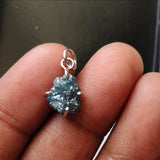 Blue Diamond Pendant Natural Diamond Necklace Charm Conflict Free Fine Jewelry