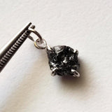 Black Diamond Pendant Natural Diamond Necklace Charm Conflict Free Fine Jewelry