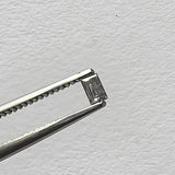 Natural Salt And Pepper Rare 2.9x1.9mm Baguette Cut Diamond, Rectangular