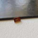 Cognac Brown Baguette Diamond, Rare 3x2mm Champagne Baguette Cut Rectangle