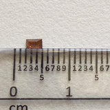 Cognac Brown Baguette Diamond, Rare 3x2mm Champagne Baguette Cut Rectangle
