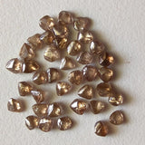 3-3.5 mm Brown Diamond Rough Crystals, 1 CT Natural Light Brown Raw Diamond