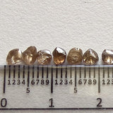 3-3.5 mm Brown Diamond Rough Crystals, 1 CT Natural Light Brown Raw Diamond